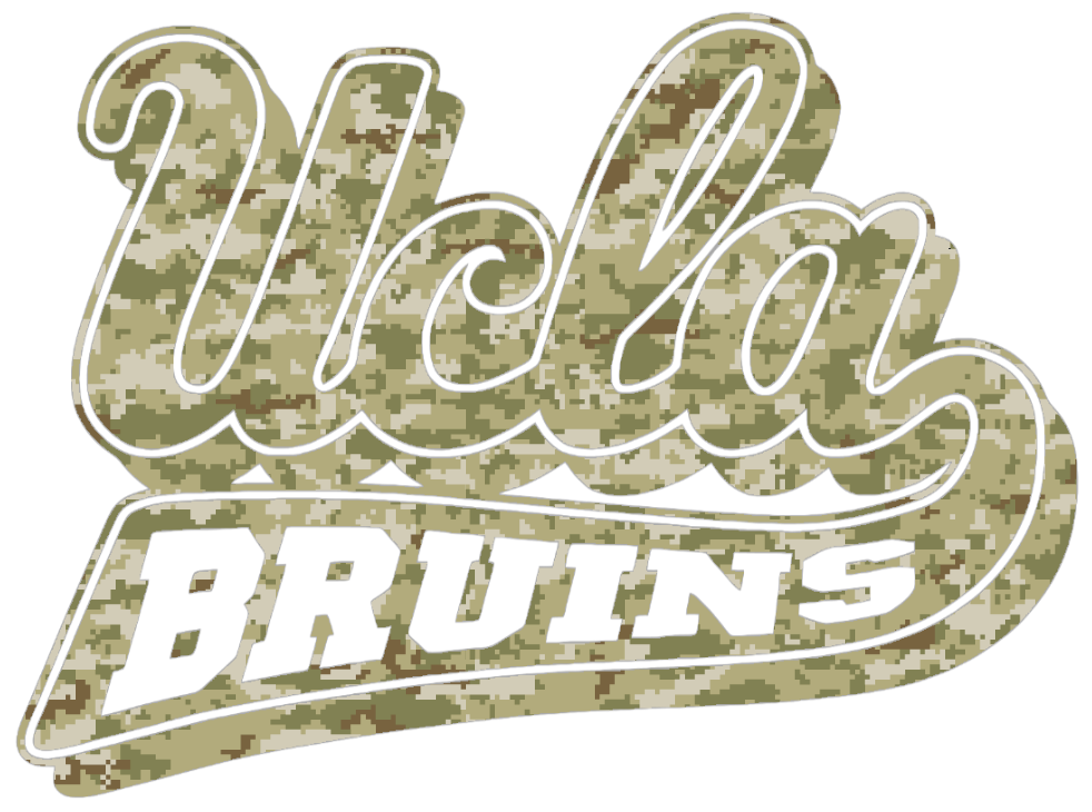 UCLA Bruins Retro Throwback Logo Salute to Service Camouflage Camo Vinyl Decal PICK SIZE