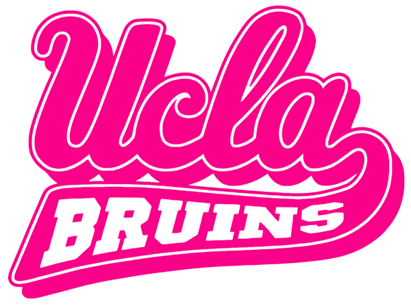 UCLA Bruins Hot Pink Retro Throwback Logo Premium DieCut Vinyl Decal PICK SIZE