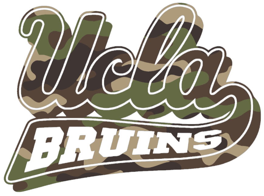 UCLA Bruins Woodland Camo Camouflage Retro Throwback Logo Premium DieCut Vinyl Decal PICK SIZE