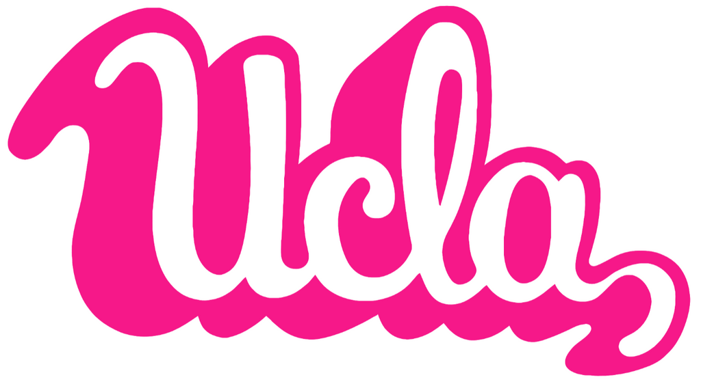 UCLA Bruins Hot Pink Retro Throwback Logo Premium DieCut Vinyl Decal PICK SIZE