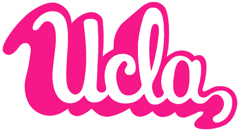 UCLA Bruins Hot Pink Retro Throwback Logo Premium DieCut Vinyl Decal PICK SIZE