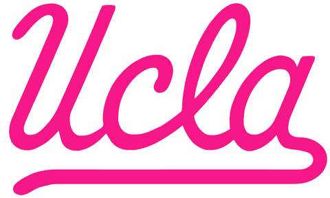 UCLA Bruins Hot Pink Retro Throwback Logo Premium DieCut Vinyl Decal PICK SIZE