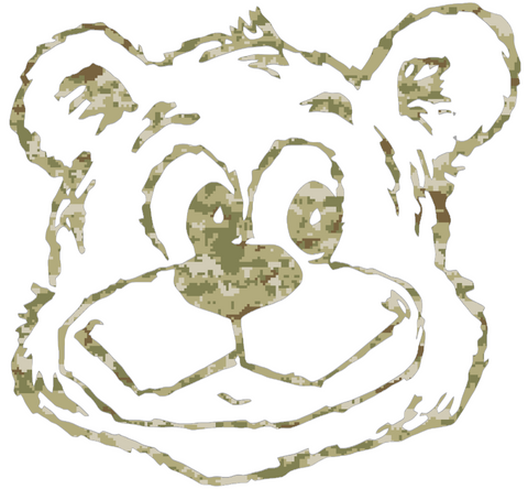 UCLA Bruins Retro Throwback Logo Salute to Service Camouflage Camo Vinyl Decal PICK SIZE