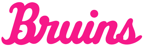 UCLA Bruins Hot Pink Team Name Logo Premium DieCut Vinyl Decal PICK SIZE