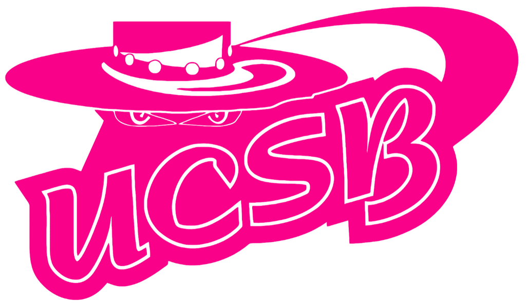 UCSB Gauchos Hot Pink Retro Throwback Logo Premium DieCut Vinyl Decal PICK SIZE