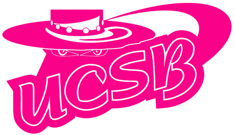 UCSB Gauchos Hot Pink Retro Throwback Logo Premium DieCut Vinyl Decal PICK SIZE
