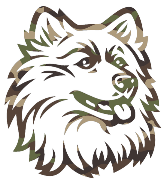 UConn Huskies Woodland Camo Camouflage Retro Throwback Logo Premium DieCut Vinyl Decal PICK SIZE
