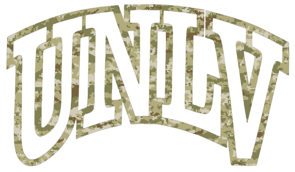 UNLV Rebels Team Logo Salute to Service Camouflage Camo Vinyl Decal PICK SIZE