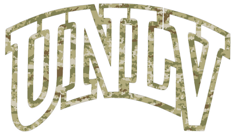 UNLV Rebels Team Logo Salute to Service Camouflage Camo Vinyl Decal PICK SIZE