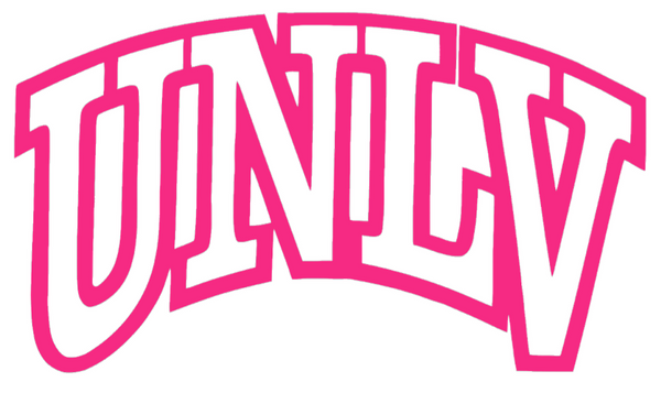 UNLV Rebels HOT PINK Team Logo Premium DieCut Vinyl Decal PICK SIZE
