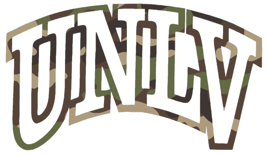 UNLV Rebels Woodland Camo Camouflage Team Logo Premium DieCut Vinyl Decal PICK SIZE
