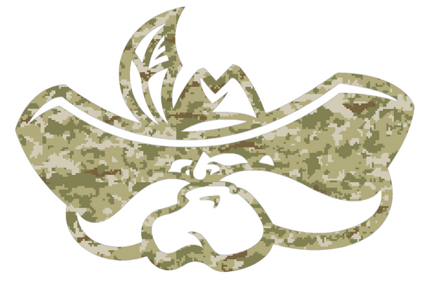 UNLV Rebels Retro Throwback Logo Salute to Service Camouflage Camo Vinyl Decal PICK SIZE