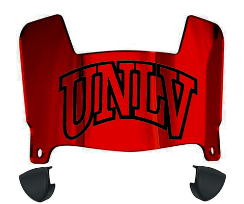 UNLV Rebels Mini Football Helmet Visor Shield w/ Clips - PICK VISOR & LOGO COLOR