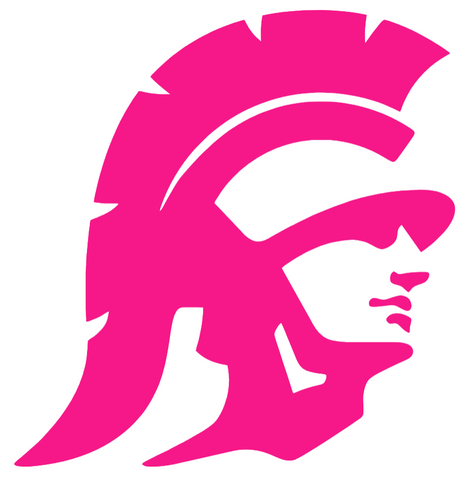 USC Southern California Trojans Hot Pink Alternate Logo Premium DieCut Vinyl Decal PICK SIZE