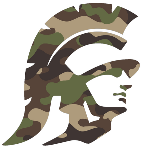 USC Southern California Trojans Woodland Camo Camouflage Alternate Logo Premium DieCut Vinyl Decal PICK SIZE
