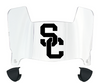 USC Trojans Mini Football Helmet Visor Shield w/ Clips - PICK VISOR & LOGO COLOR