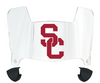 USC Trojans Mini Football Helmet Visor Shield w/ Clips - PICK VISOR & LOGO COLOR