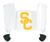 USC Trojans Mini Football Helmet Visor Shield w/ Clips - PICK VISOR & LOGO COLOR