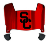 USC Trojans Mini Football Helmet Visor Shield w/ Clips - PICK VISOR & LOGO COLOR