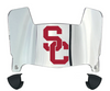 USC Trojans Mini Football Helmet Visor Shield w/ Clips - PICK VISOR & LOGO COLOR