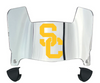 USC Trojans Mini Football Helmet Visor Shield w/ Clips - PICK VISOR & LOGO COLOR