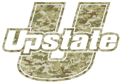 USC Upstate Spartans Team Logo Salute to Service Camouflage Camo Vinyl Decal PICK SIZE