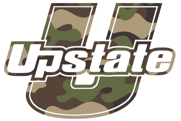USC Upstate Spartans Woodland Camo Camouflage Team Logo Premium DieCut Vinyl Decal PICK SIZE