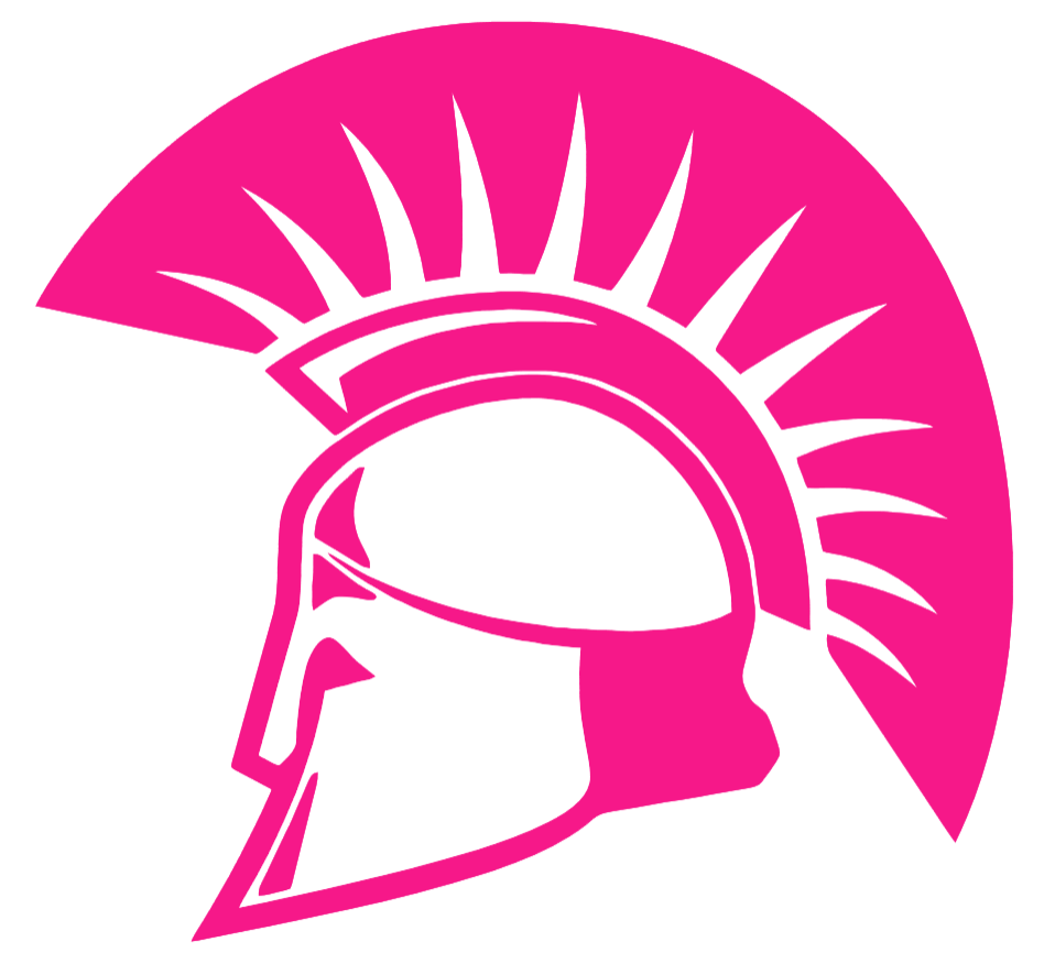 USC Upstate Spartans Hot Pink Mascot Logo Premium DieCut Vinyl Decal PICK SIZE