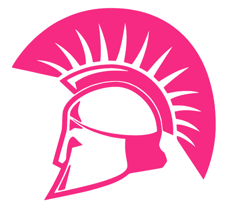 USC Upstate Spartans HOT PINK Mascot Logo Premium DieCut Vinyl Decal PICK SIZE