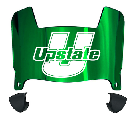 USC Upstate Spartans Mini Football Helmet Visor Shield w/ Clips - PICK VISOR & LOGO COLOR