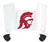 USC Trojans Mini Football Helmet Visor Shield w/ Clips - PICK VISOR & LOGO COLOR