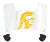 USC Trojans Mini Football Helmet Visor Shield w/ Clips - PICK VISOR & LOGO COLOR