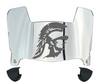 USC Trojans Mini Football Helmet Visor Shield w/ Clips - PICK VISOR & LOGO COLOR