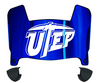 UTEP Miners Mini Football Helmet Visor Shield w/ Clips - PICK VISOR & LOGO COLOR
