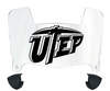 UTEP Miners Mini Football Helmet Visor Shield w/ Clips - PICK VISOR & LOGO COLOR