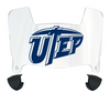 UTEP Miners Mini Football Helmet Visor Shield w/ Clips - PICK VISOR & LOGO COLOR