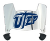UTEP Miners Mini Football Helmet Visor Shield w/ Clips - PICK VISOR & LOGO COLOR