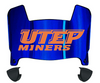 UTEP Miners Mini Football Helmet Visor Shield w/ Clips - PICK VISOR & LOGO COLOR