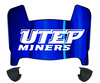 UTEP Miners Mini Football Helmet Visor Shield w/ Clips - PICK VISOR & LOGO COLOR