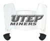 UTEP Miners Mini Football Helmet Visor Shield w/ Clips - PICK VISOR & LOGO COLOR