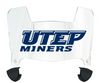 UTEP Miners Mini Football Helmet Visor Shield w/ Clips - PICK VISOR & LOGO COLOR