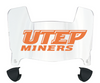 UTEP Miners Mini Football Helmet Visor Shield w/ Clips - PICK VISOR & LOGO COLOR
