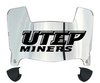 UTEP Miners Mini Football Helmet Visor Shield w/ Clips - PICK VISOR & LOGO COLOR