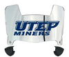 UTEP Miners Mini Football Helmet Visor Shield w/ Clips - PICK VISOR & LOGO COLOR