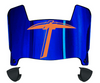 UTEP Miners Mini Football Helmet Visor Shield w/ Clips - PICK VISOR & LOGO COLOR