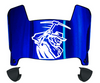 UTEP Miners Mini Football Helmet Visor Shield w/ Clips - PICK VISOR & LOGO COLOR