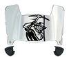 UTEP Miners Mini Football Helmet Visor Shield w/ Clips - PICK VISOR & LOGO COLOR