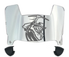 UTEP Miners Mini Football Helmet Visor Shield w/ Clips - PICK VISOR & LOGO COLOR