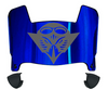 UT Martin Skyhawks Mini Football Helmet Visor Shield w/ Clips - PICK VISOR & LOGO COLOR