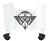 UT Martin Skyhawks Mini Football Helmet Visor Shield w/ Clips - PICK VISOR & LOGO COLOR